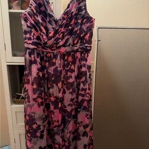 Floral Sleeveless j crew dress size 16